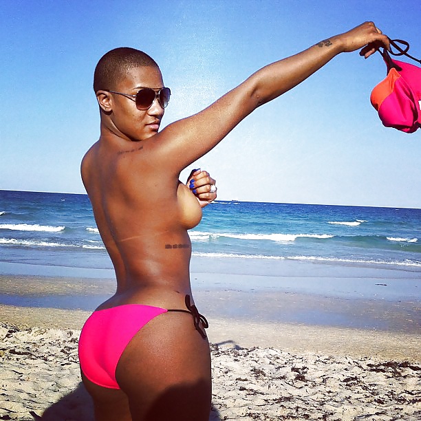 Black Girls at the Beach: Nudists and Exhibitionists #27816774