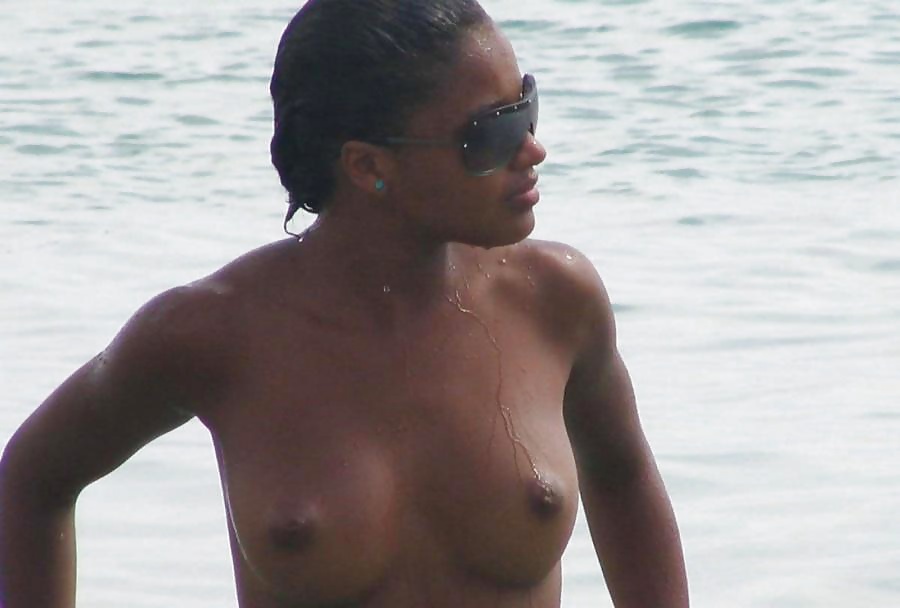 Black Girls at the Beach: Nudists and Exhibitionists #27817566