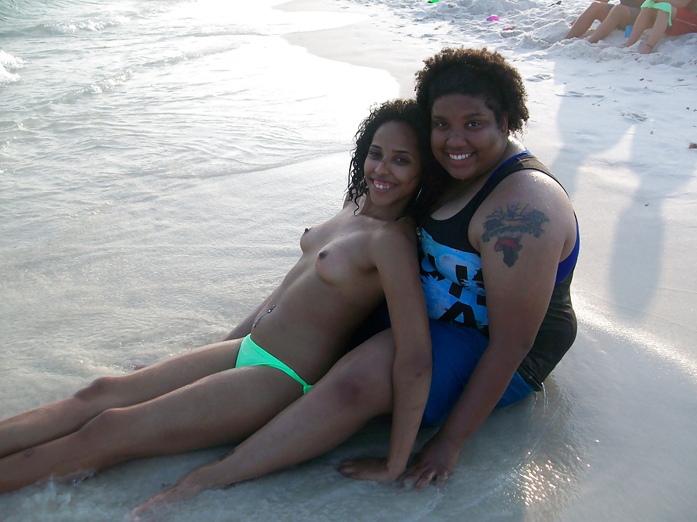 Black Girls at the Beach: Nudists and Exhibitionists #27817887
