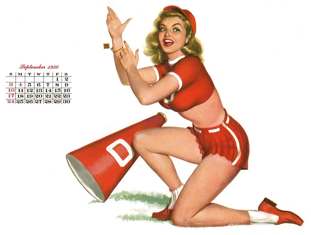 Erotic Calendar 16 - Al Moore Pin-ups 1950 #23470470
