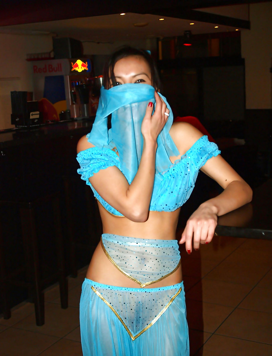 Mongolian Bellydancer chick-wife Agy flashing #34502280