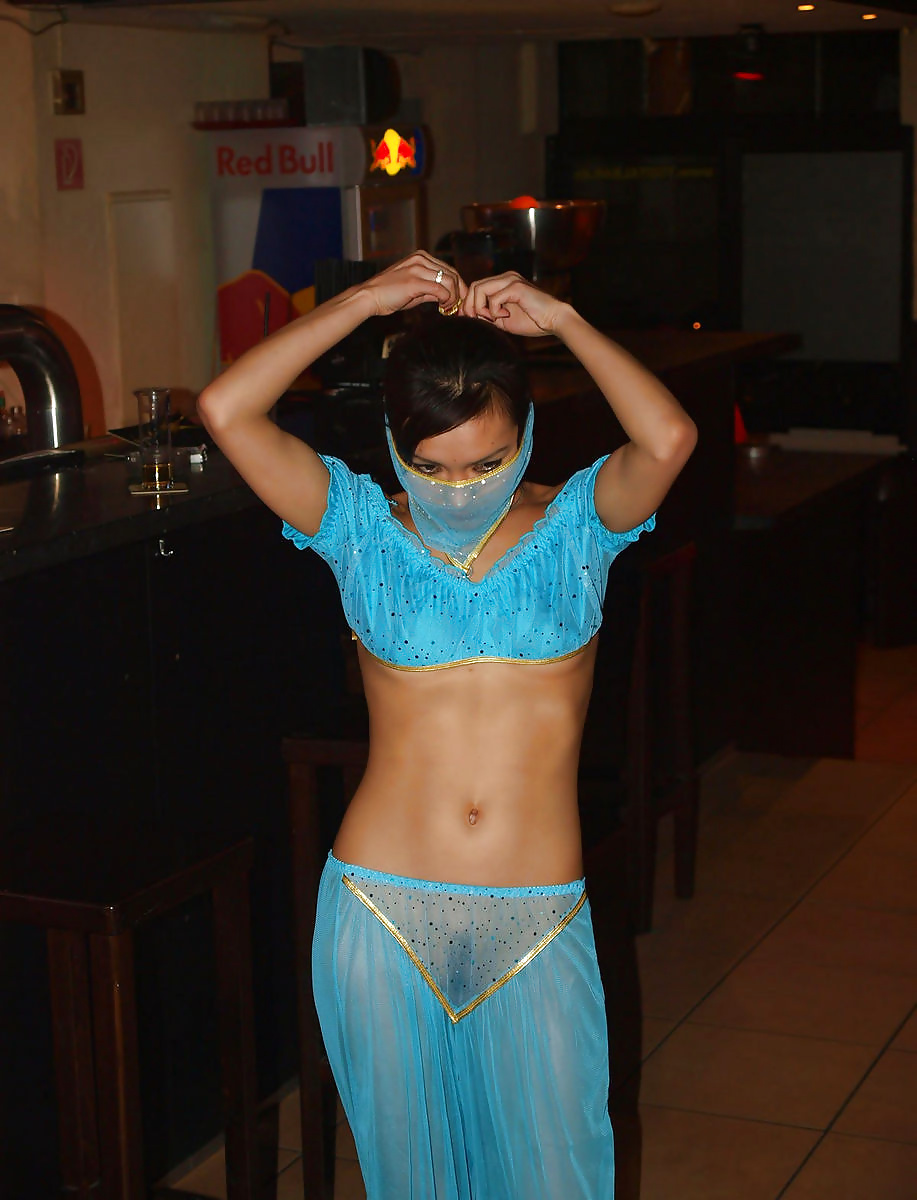 Mongolian Bellydancer chick-wife Agy flashing #34502328