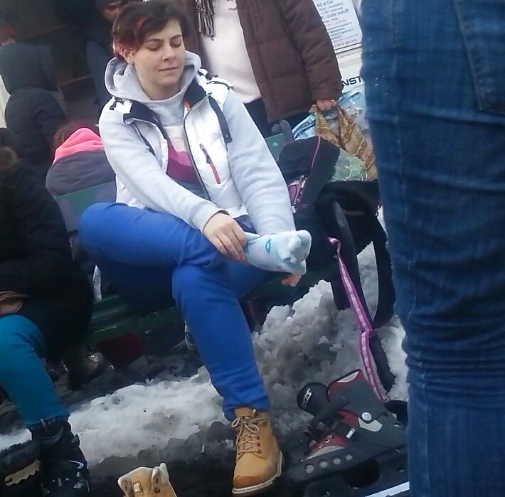 Espía calcetines withe y dedos mujeres romanian-cerere
 #40491821