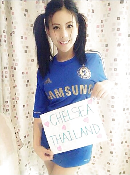 Amateur Self Shot In Football Shirts Thai #25636077