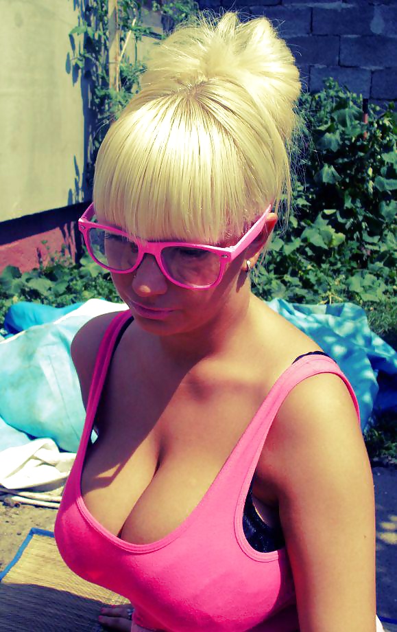 Big tits blonde Polish slag whore #24050809