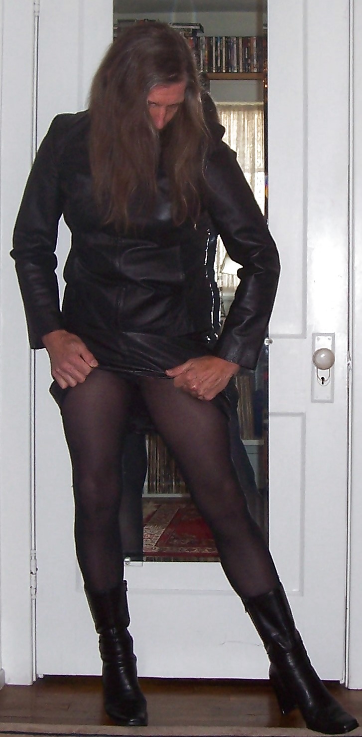 Crossdressing - More Black Leather #23865669