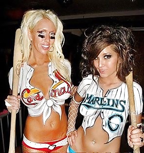 Baseball Bodypainted Babes. #40228551