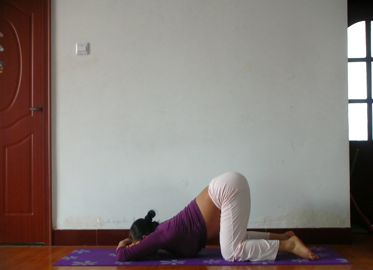 Chinese Preggo doing Yoga #26353371