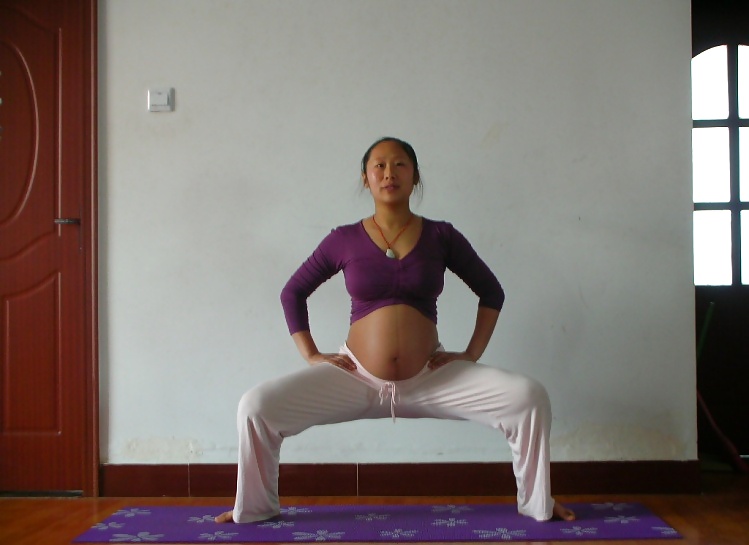 Chinese Preggo doing Yoga #26353377