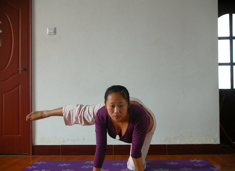 Chinese Preggo doing Yoga #26353421