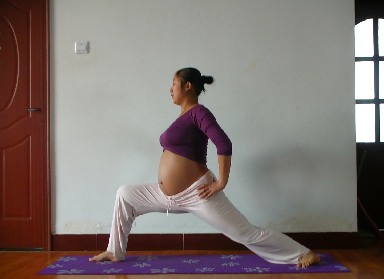 Chinese Preggo doing Yoga #26353451