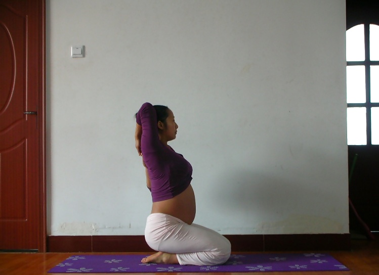 Chinese Preggo doing Yoga #26353497