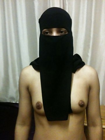 Wife in hijab and niqab  #32963717