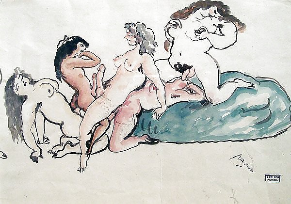 Vintage Erotic Drawings 18 #32292636