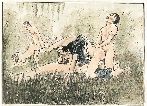 Vintage Erotic Drawings 18 #32292652