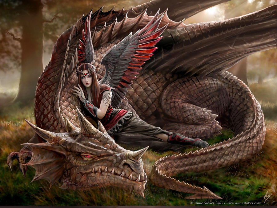 El gran arte de anne stokes...a una persona muy especial
 #33573380