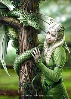 El gran arte de anne stokes...a una persona muy especial
 #33573407