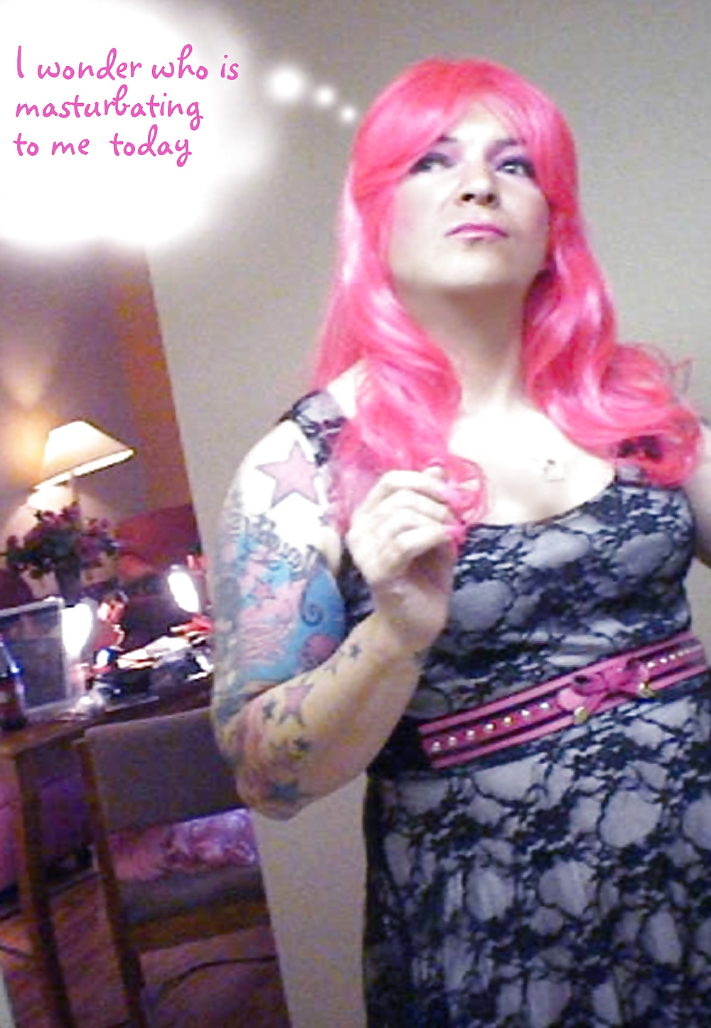 Pink-Erotica Cross Dresser Cocktail Dress