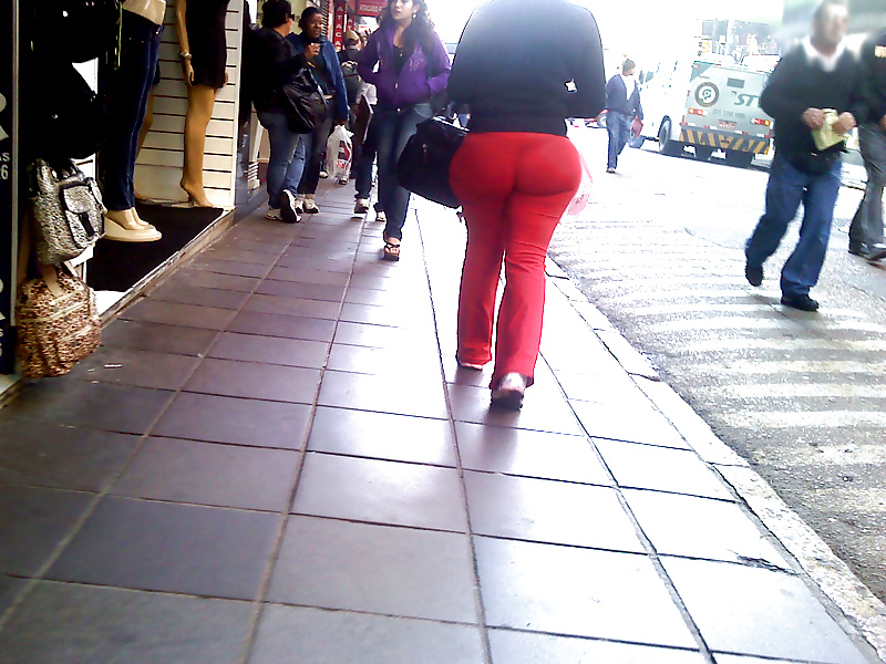 Candid Huge Red See-Thru Spandex Ass #29834151