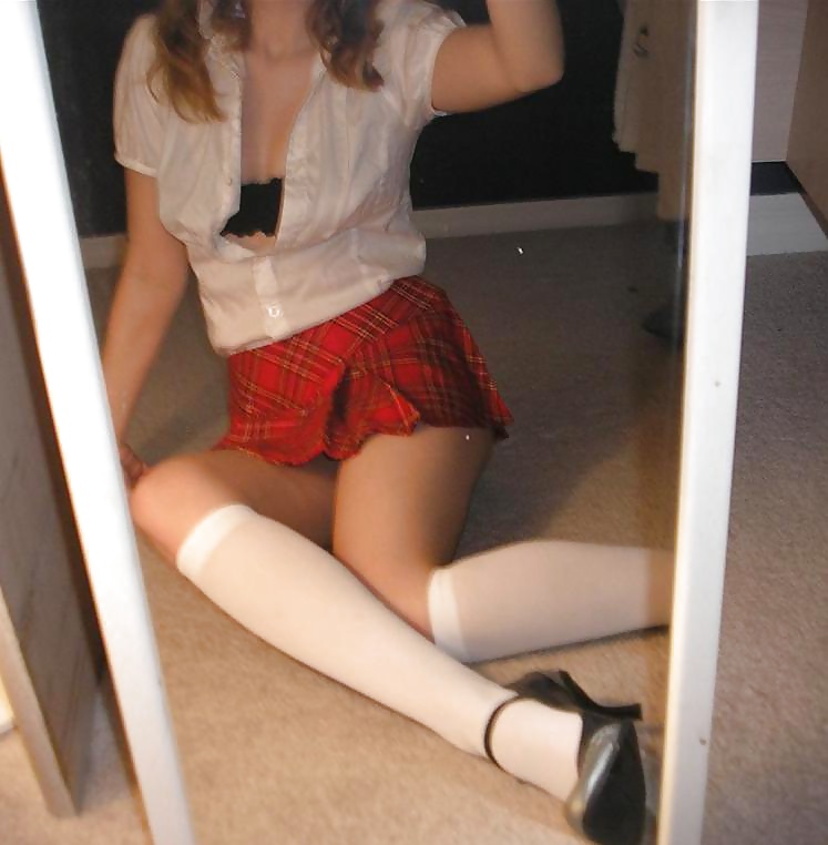 Selfshot teen with red skirt #24701883