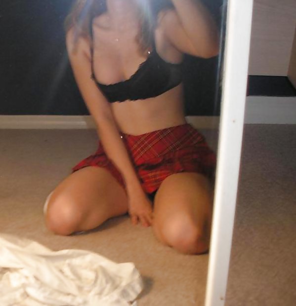 Selfshot teen with red skirt #24701978