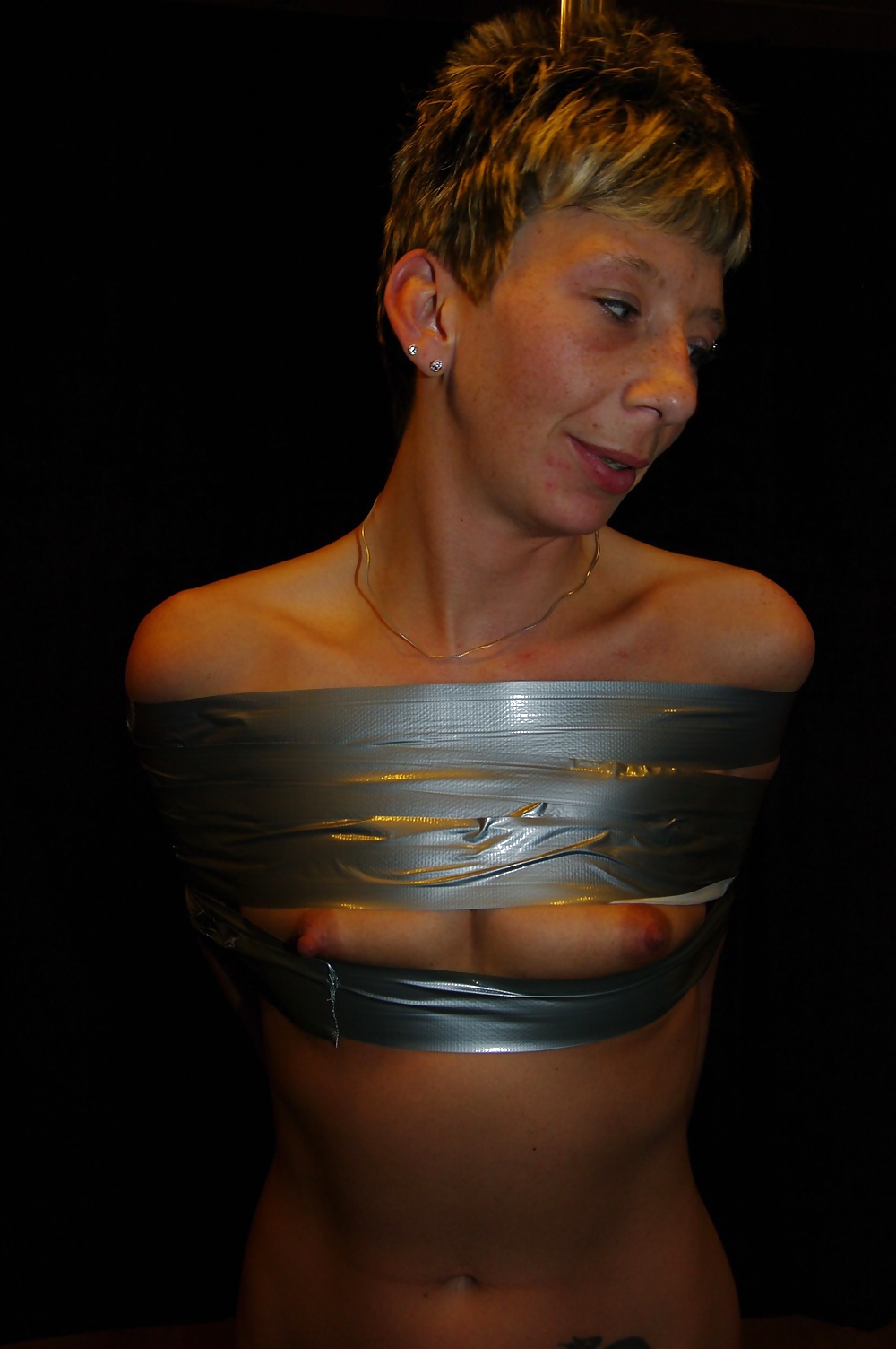 Duct-tape bondage german milf slave
 #33482403