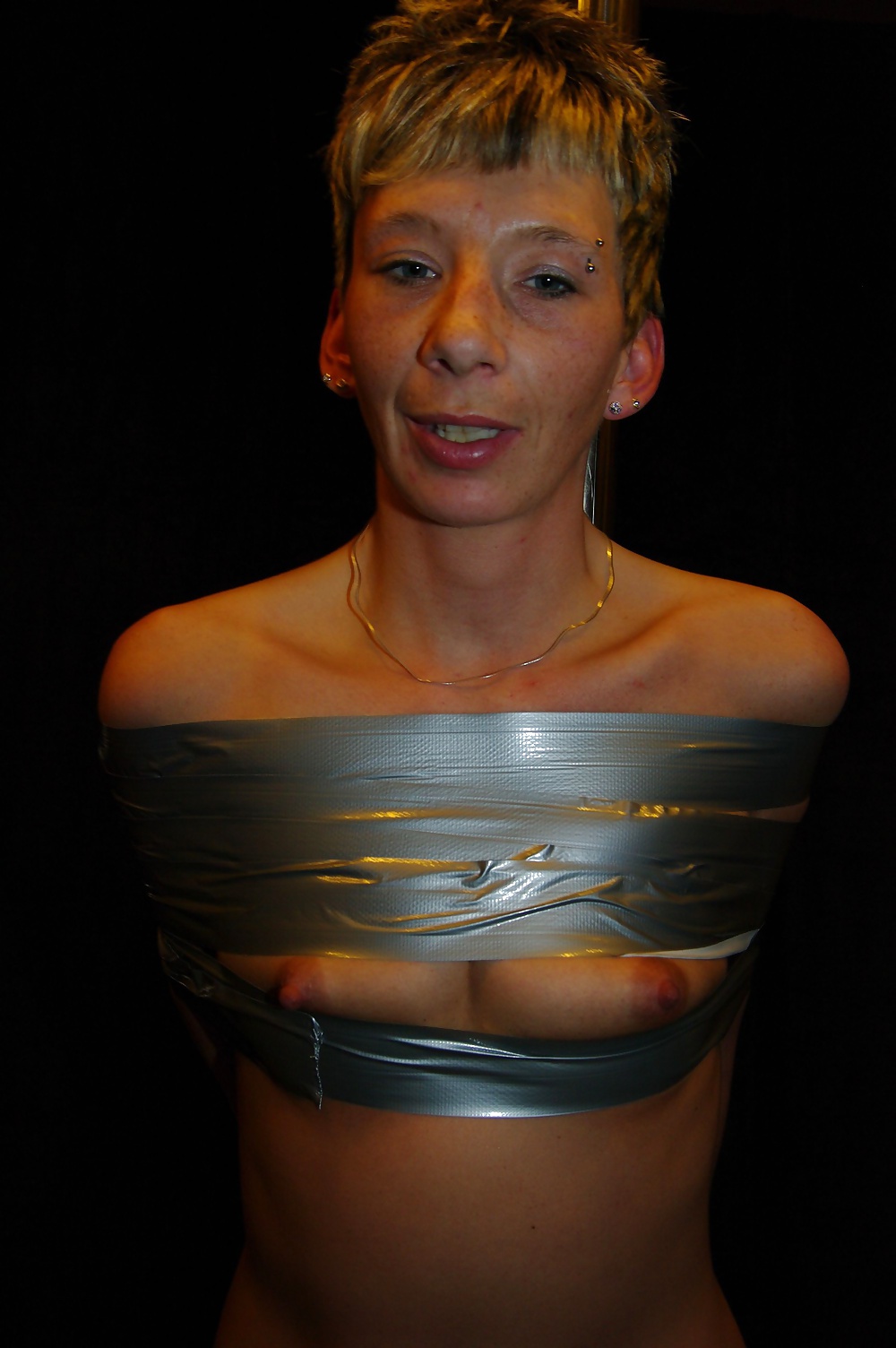 Duct-tape bondage german milf slave
 #33482411