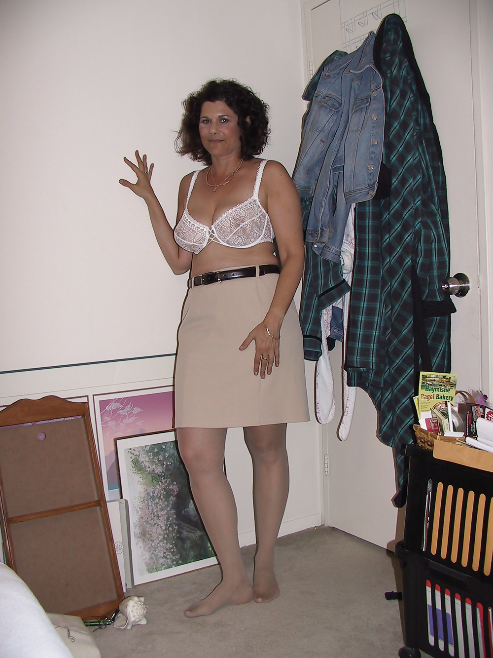 ----- disrobes after working #28949992