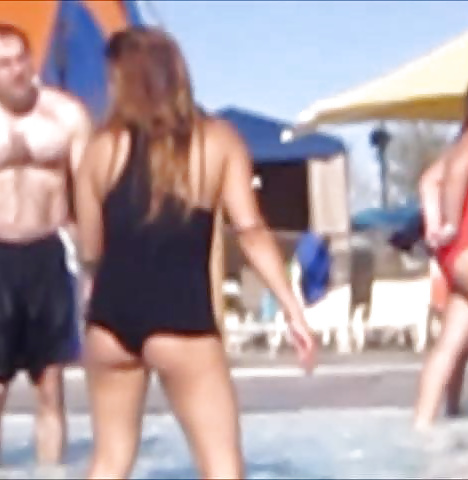 HOT Asian MILF with great ass at a water park #32483484