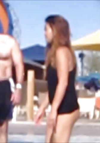 HOT Asian MILF with great ass at a water park #32483487