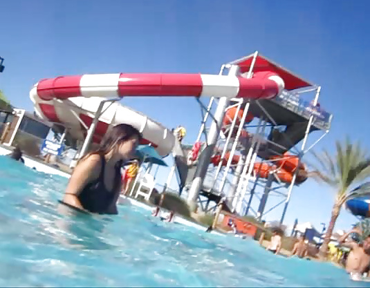 HOT Asian MILF with great ass at a water park #32483526