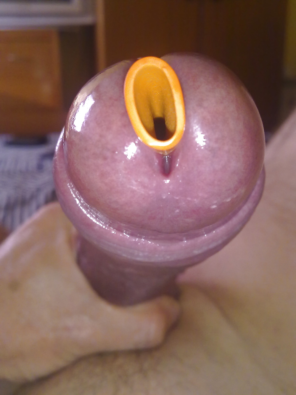 CloseUps of My Stretched-Open Cock Slit: Down The Glans #40735424
