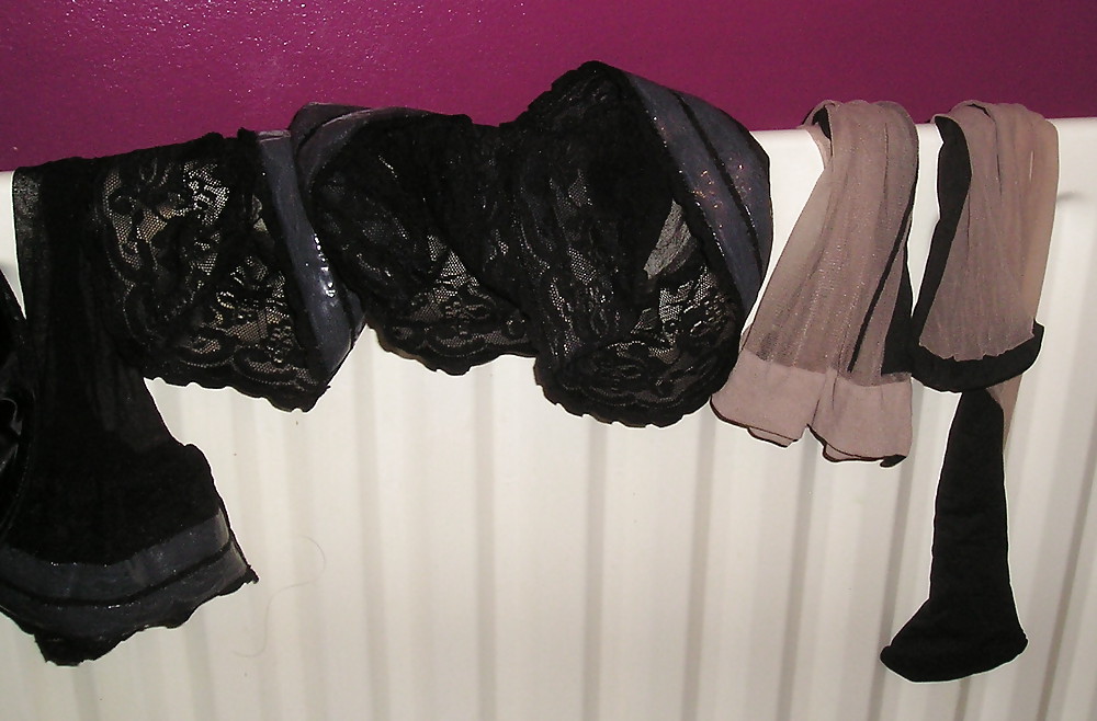 My girlfriends stockings and tights pantyhose wash day. #23330806