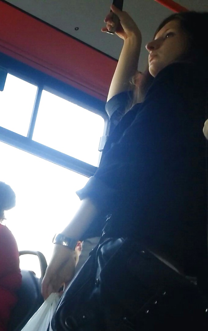 Spy sexy teens in bus and tram romanian #29784170