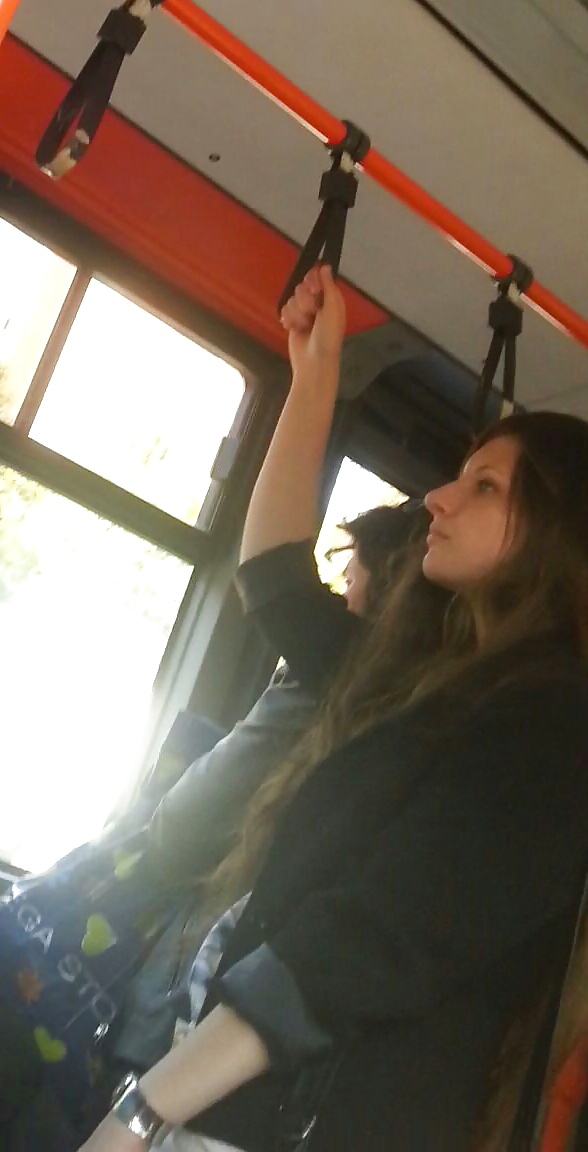 Spy sexy teens in bus and tram romanian #29784185
