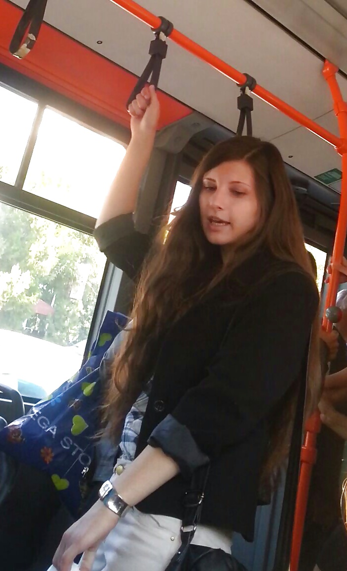 Spy sexy teens in bus and tram romanian #29784191