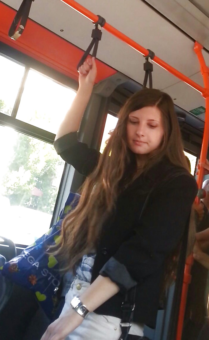 Spy sexy teens in bus and tram romanian #29784197