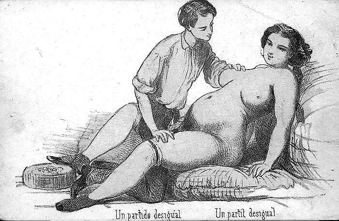 描かれたポルノアート 18 - フランスのポストカード 5
 #36462318