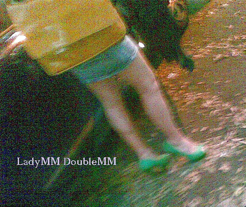 LadyMM Italian Milf Public walk Green HIGH hell foot fetish #37791817