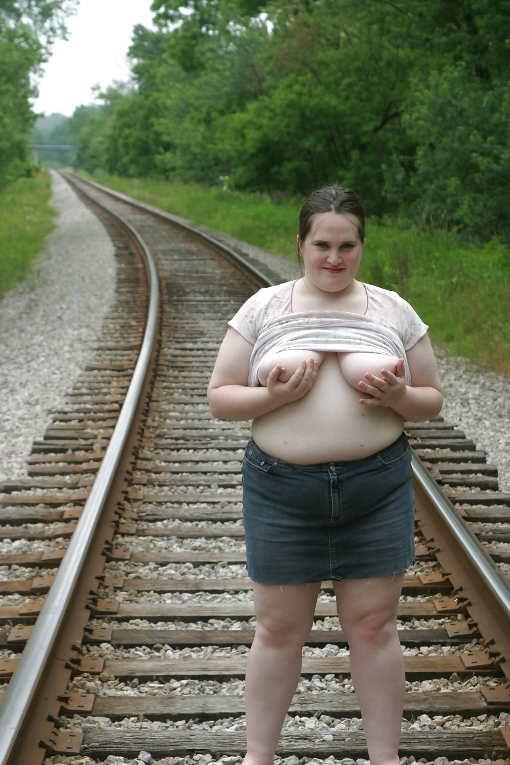 Kaylee on the railroad tracks
 #29962422