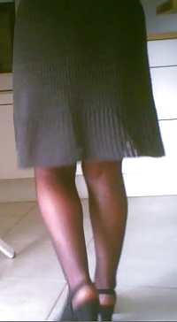 Other nurse upskirted : black stocking only under her dress #31597288