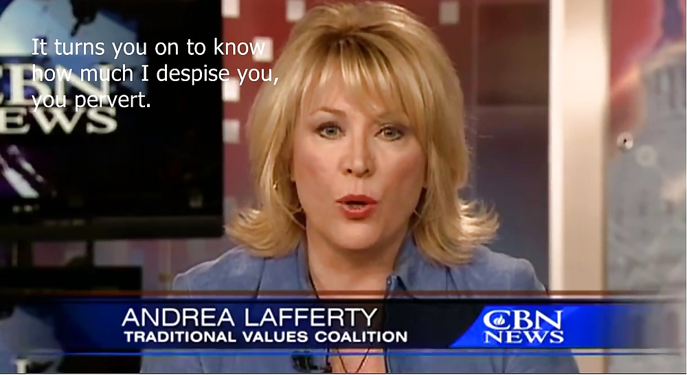 Would love conservative Andrea Lafferty to bad-mouth me #31828471