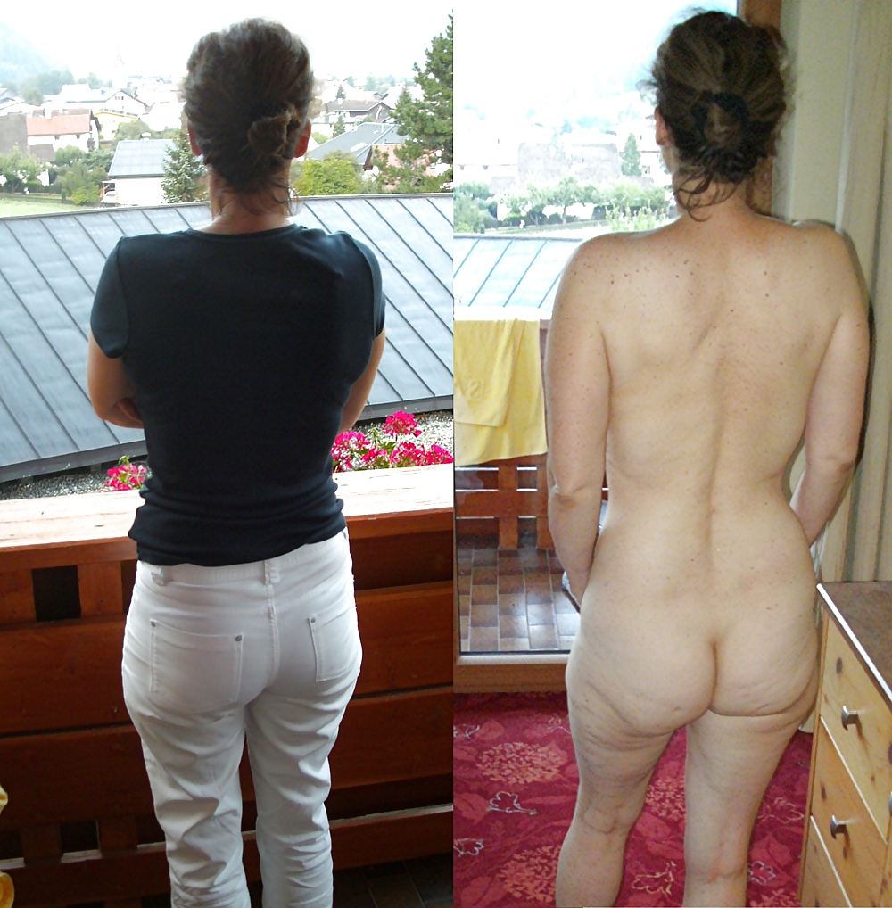 Hairy big ass MILF Clothed & Undressed #25761360