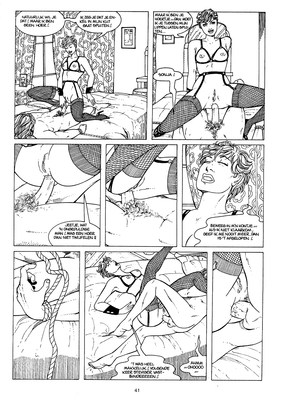 Weinlese-Comic - Bondage Lust #40775528