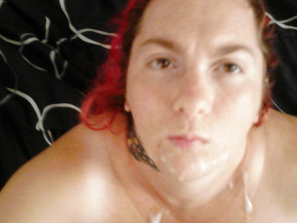 Hubby cummed on my face and chest  #32512524