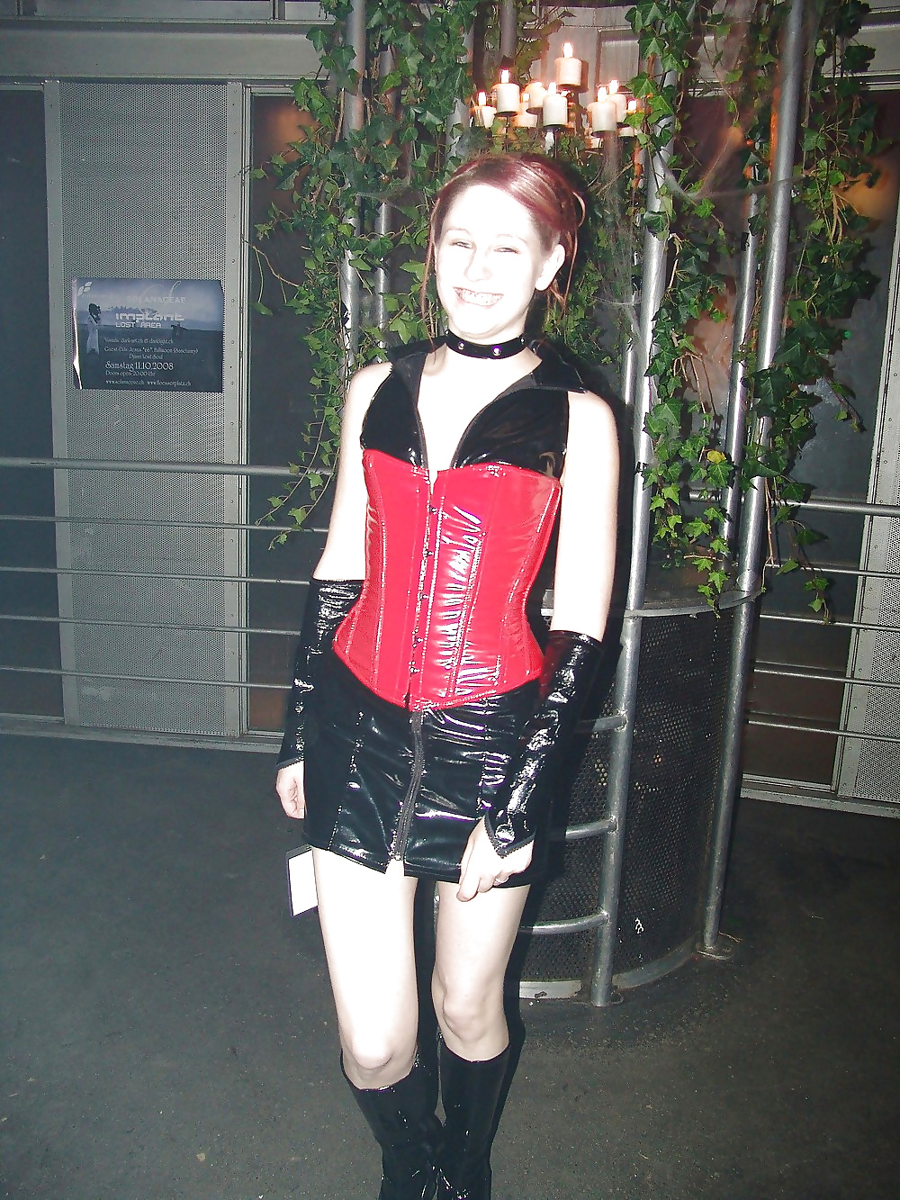 Ladys and teen in leather pvc latex #33147601