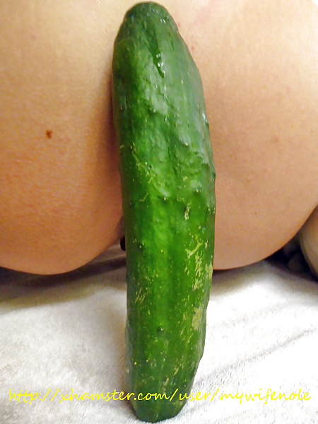 My wife Nole loves to eat a lot of big cucumber #29758511