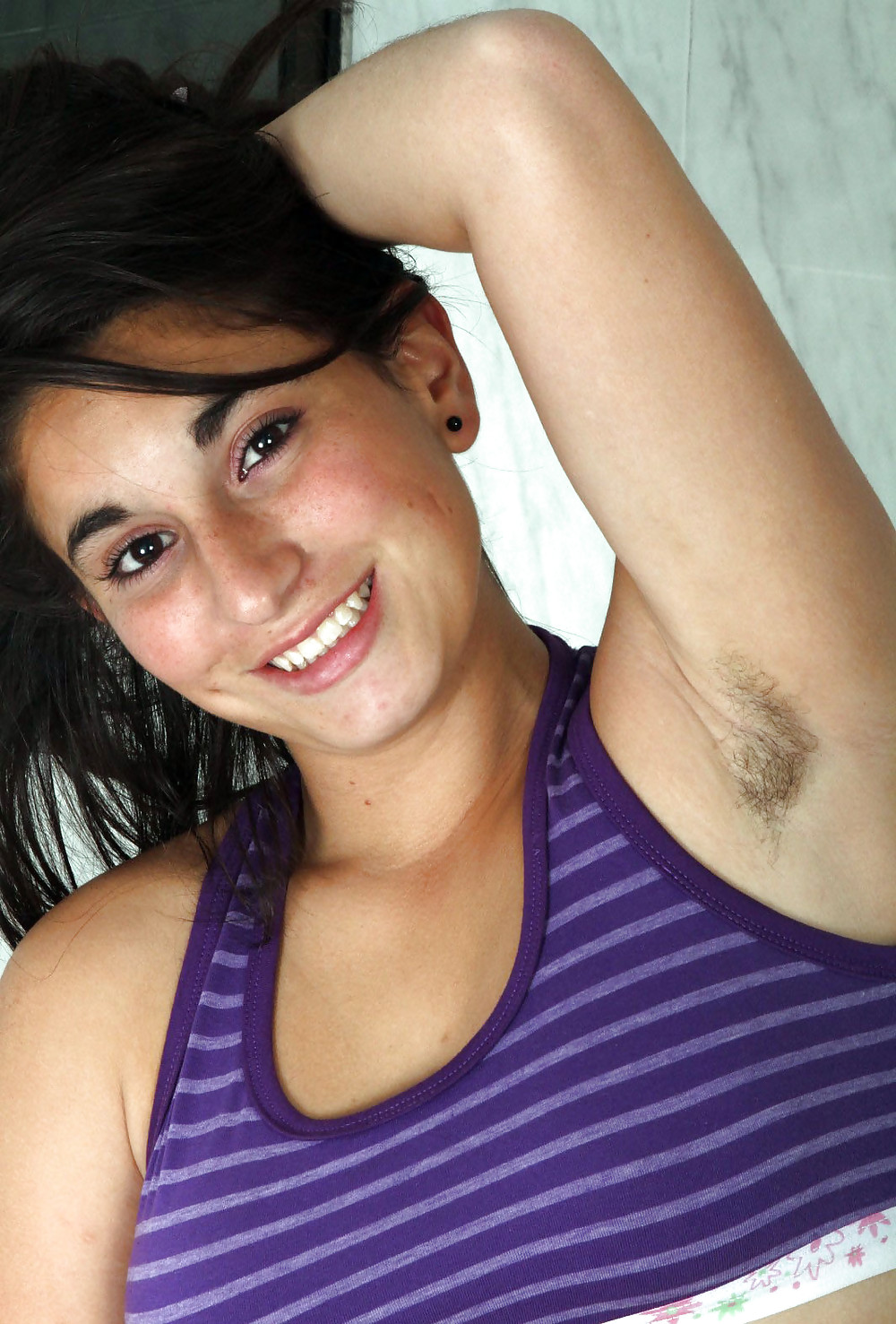 Miscellaneous girls showing hairy, unshaven armpits 3 #36174235