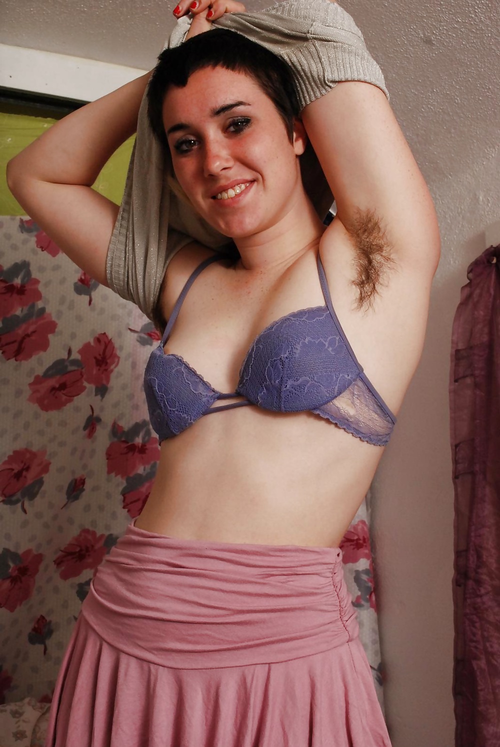 Miscellaneous girls showing hairy, unshaven armpits 3 #36174460