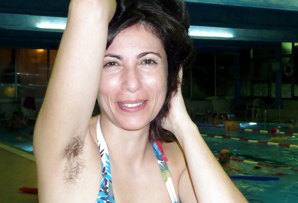 Amateur hairy armpits mature at the swimming pool #27326340